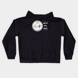 Here to steal hearts Kids Hoodie